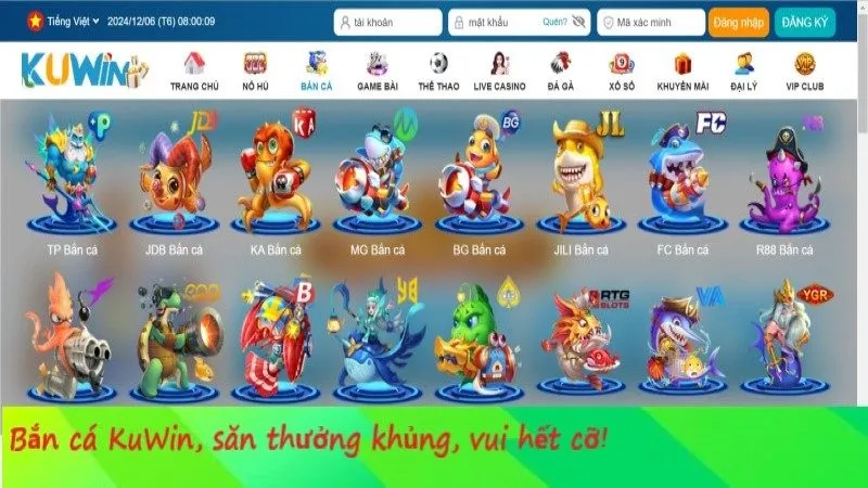 Game Bắn Cá Nổi Tiếng Tại KUWIN – Săn Cá Rinh Thưởng Cực Đã!