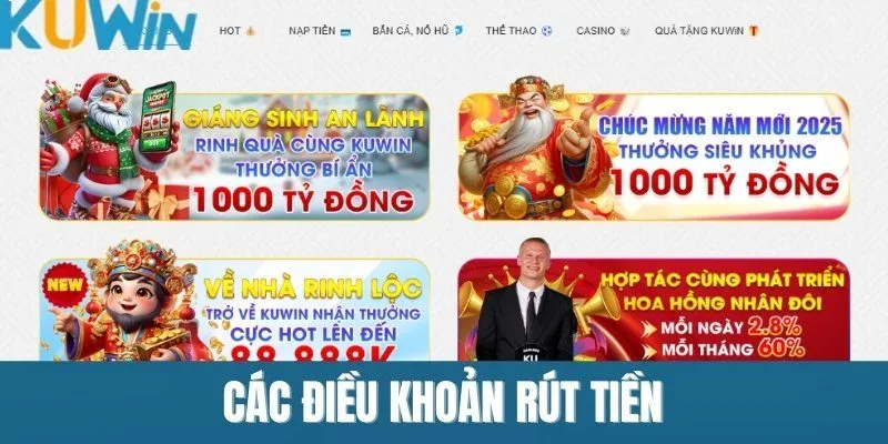 Các điều khoản rút tiền