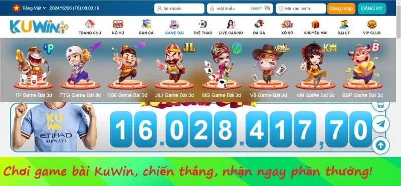 Sảnh game bài Kuwin - Thiên đường cá cược đông vui, uy tín