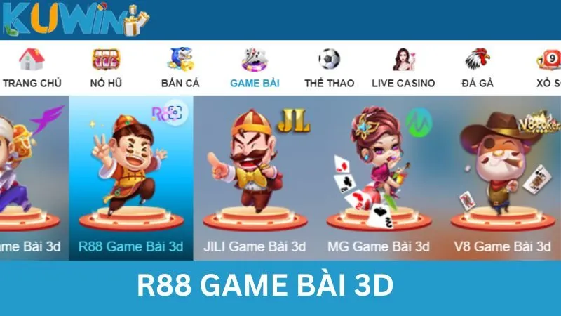 R88 Game Bài 3D – Thế Giới Game Bài Sống Động Tại Kuwin