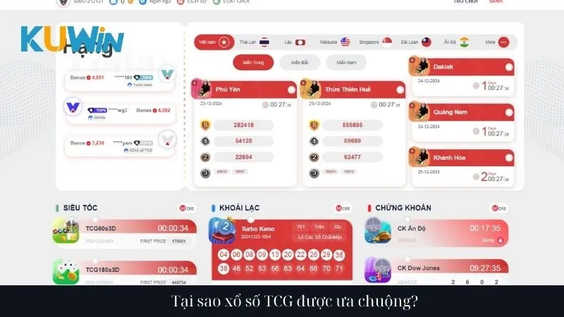 Tại sao xổ số TCG được ưa chuộng?